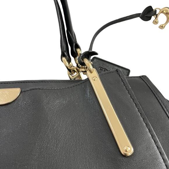 Coach Dreamer 36 Smooth Leather Satchel Shoulder Tote Bag in Black 31640 - Picture 6 of 16